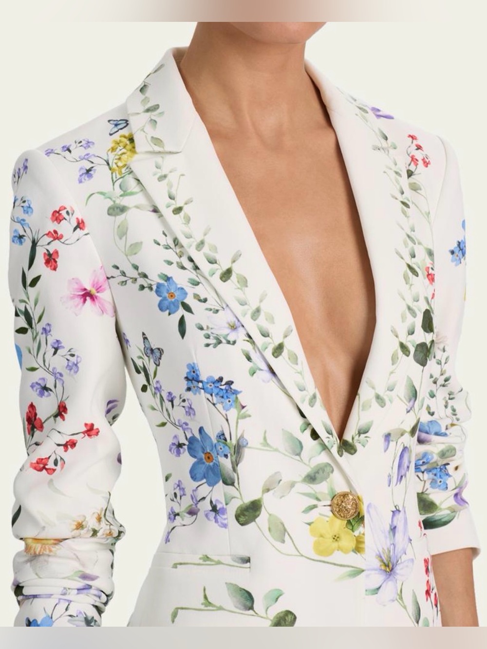 Alice + Olivia Breann Long Fitted Blazer - Picture 4 of 12